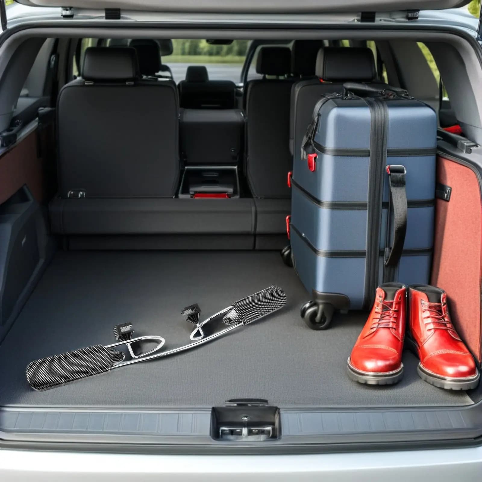 Stainless Steel Car Headrest Coat Hanger Retractable Automotive Clothes Hanging Rack for Suits Jackets Shirts Vehicle Back Seat