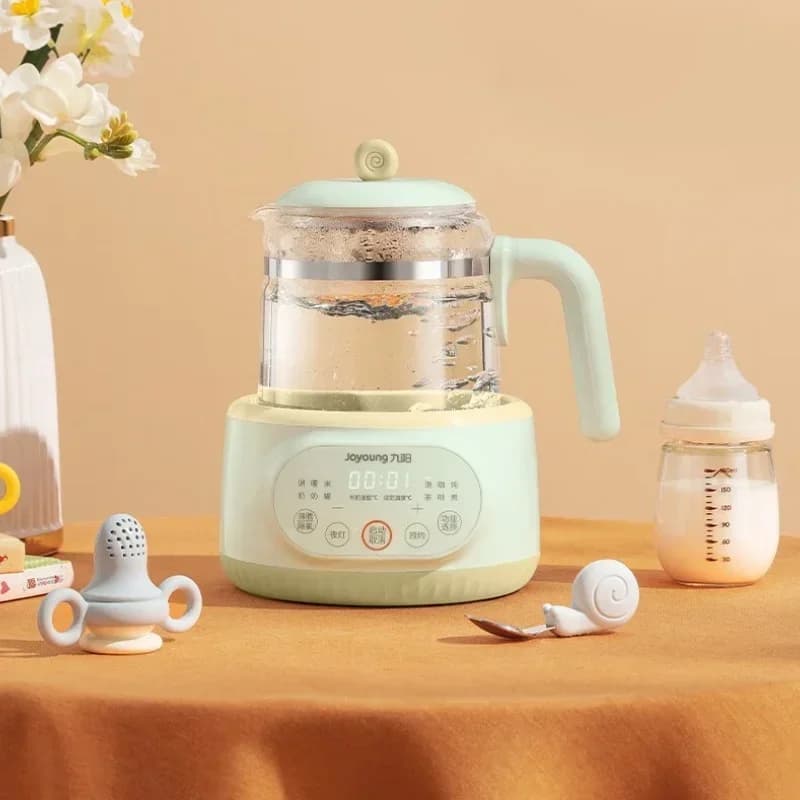 Joyoung Multifunction 1.2L Electric Kettle with Montalatte, Powder and Water Heater Milk Preparing Machine, Heater for 72 Hours, Stainless Steel