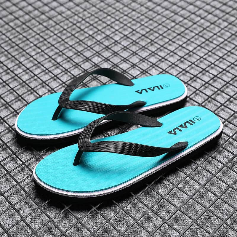 Men's Flip-Flops, Simple Color Scheme Design, Versatile and Lightweight Eva Slippers for Everyday Beach Wear