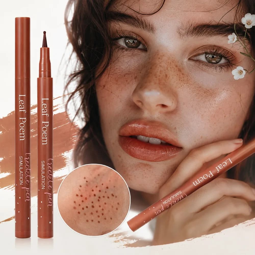 Freckle Pen Natural Payoff, Waterproof Sweatproof, Long-lasting Without Smudging Precise Application Freckles Delicate Makeup