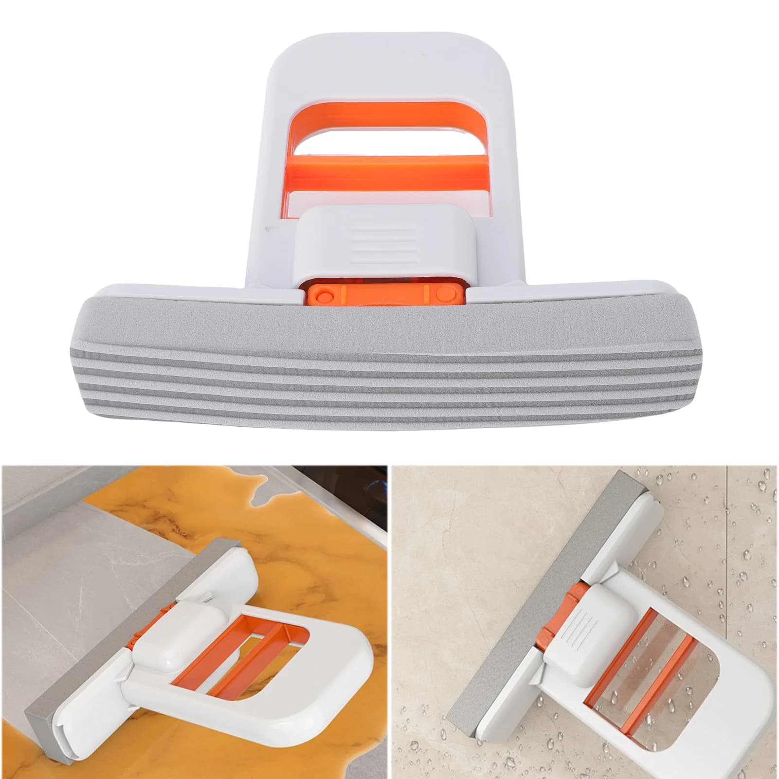 Mini Mop Spugna Portatile Auto-Svuotante Pieghevole per Pulizia Desktop, Bagno, Cucina, Tavoli e Vetri - Rimozione Quotidiana delle Macchie