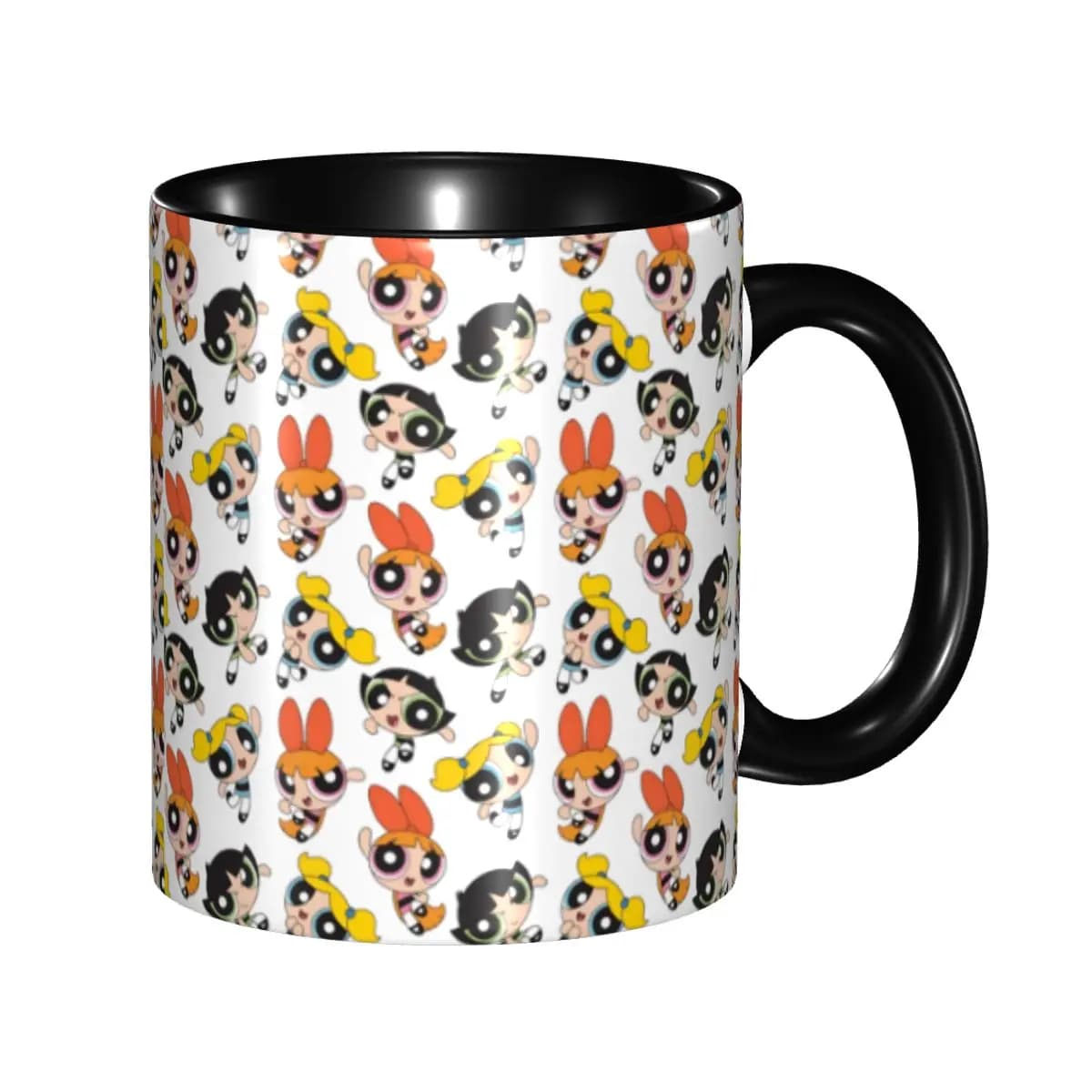 Custom Ceramic Mug with Powerpuff Girls Characters, Creative Gift