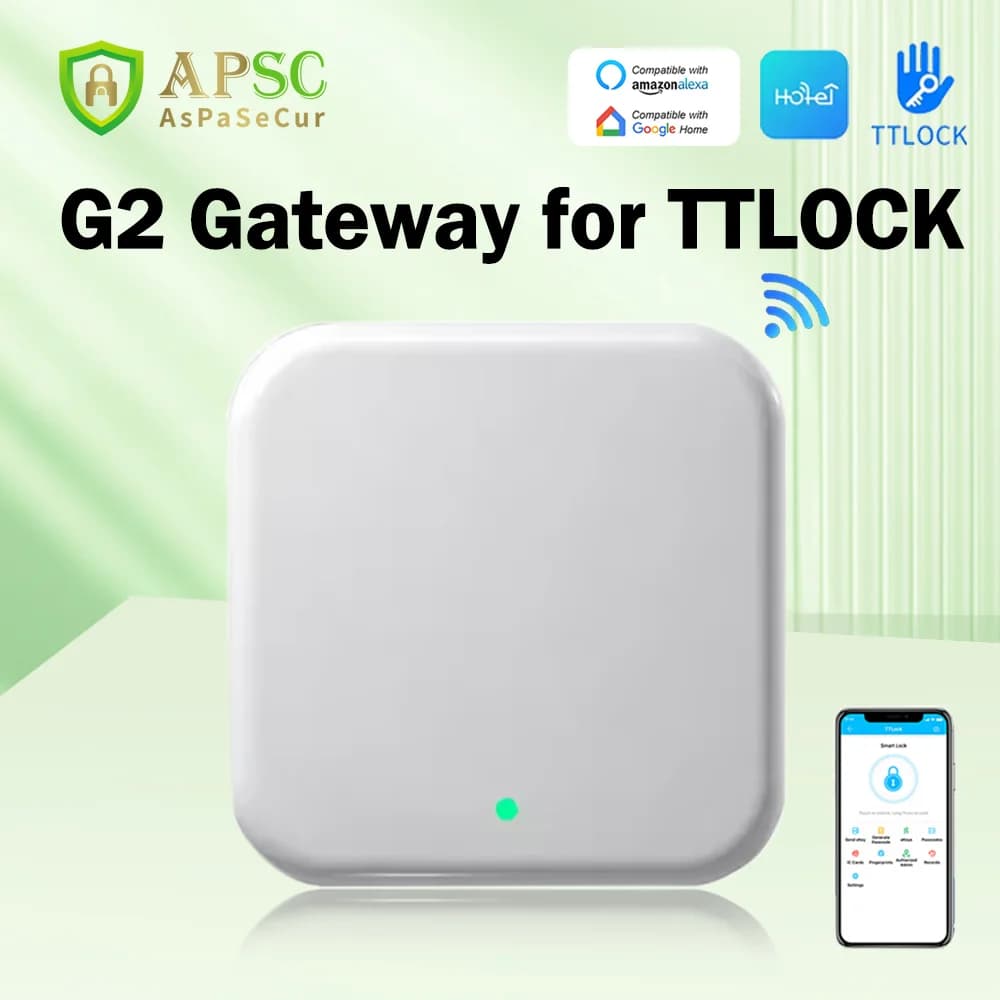 TTLOCK Gateway G2 G3 Bluetooth A Wifi 2.4G Gateway IoT Hub WIFI/RJ45 per Smart Home Door Lock TThotel Ttlock App Controllo del telefono
