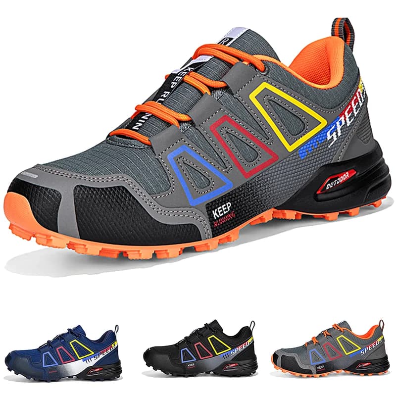 Scarpe da trekking unisex impermeabili antiscivolo con lacci, scarpe da arrampicata, scarpe da trekking tattiche da caccia per uomo e donna