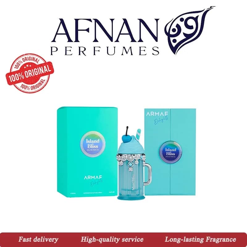 Armaf Delights Island Bliss per Uomo 100ML EDP Spray Colonia Persistente Profumo Arabo da Donna Feromone Fragranza a Lunga Durata