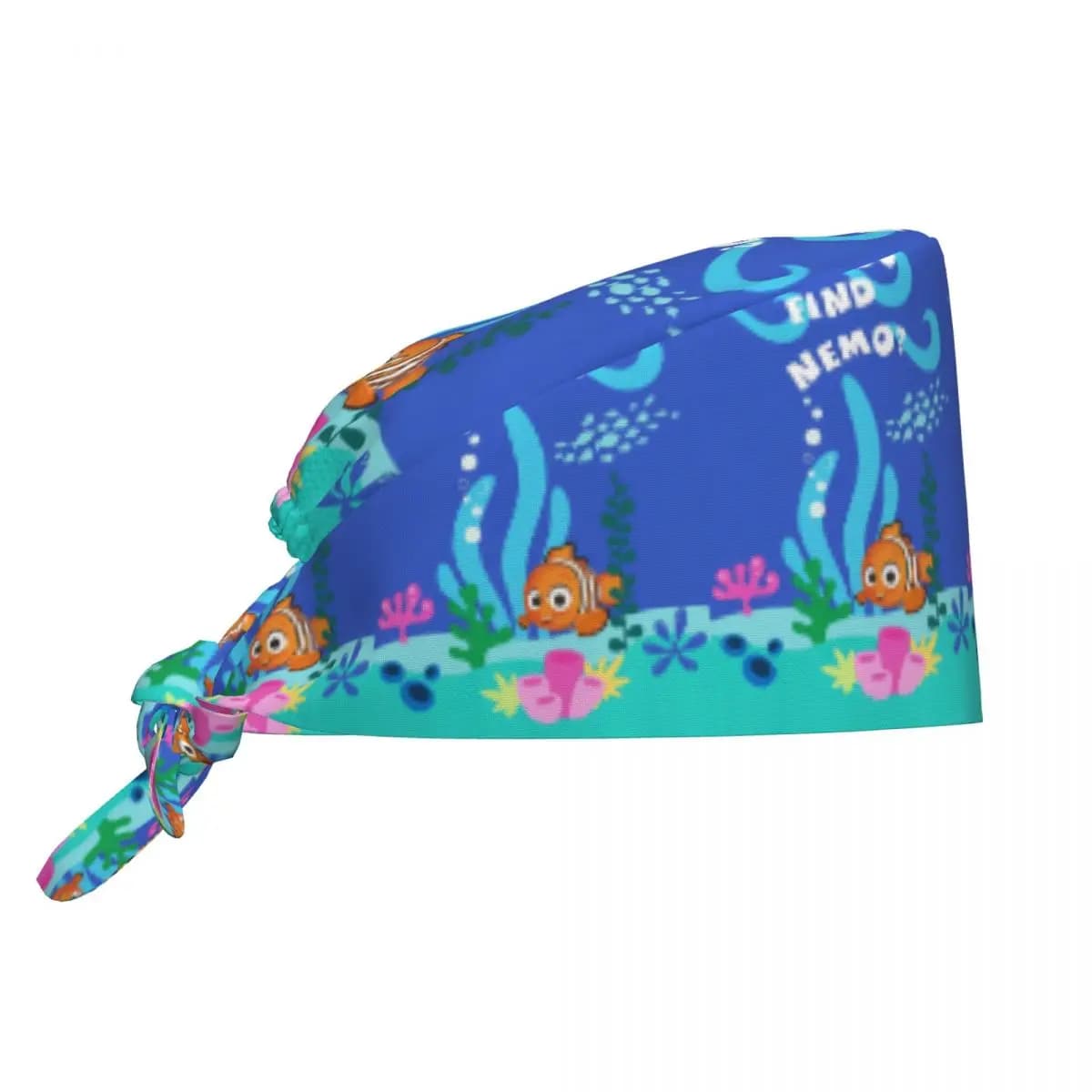 Cappello Medico Nemo, Berretto da Lavoro per Infermieri, Unisex, Regolabile, Stile Y2K, con Laccio Posteriore