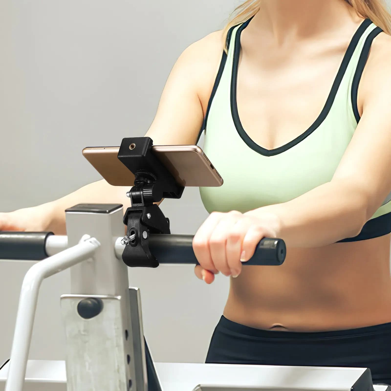 Supporto per Microfono con Clip Rotante per Tablet e Smartphone, Adattatore per Testa di Chitarra, Accessorio Universale per Supporto Microfono