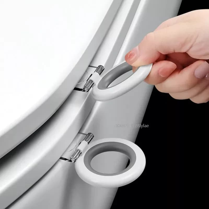 Sollevatore per coperchio WC Supporto per maniglia del sedile Strumento per il sollevamento del coperchio del WC Anello per sedile Flapper Supporto per sgabello Sollevatori per sedili WC Accessori per WC
