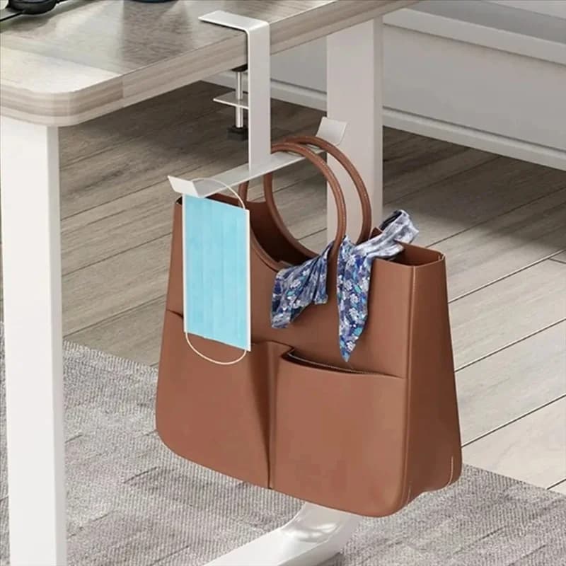 ABRS- Adjustable Desk Board Hook Game Headphones Desk Hook Home Office Organizer Without Punching
