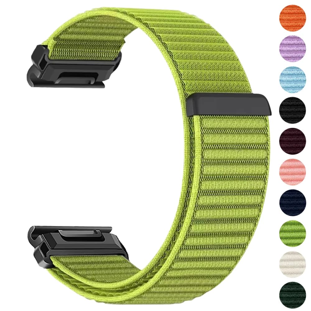 Quick Fit 20/22/26mm Nylon Strap for Garmin Fenix 9 9 Pro 8 7 Pro 7X 7S 6 6X 5X 5 Plus Band Forerunner 965 970 Bracelet Correa