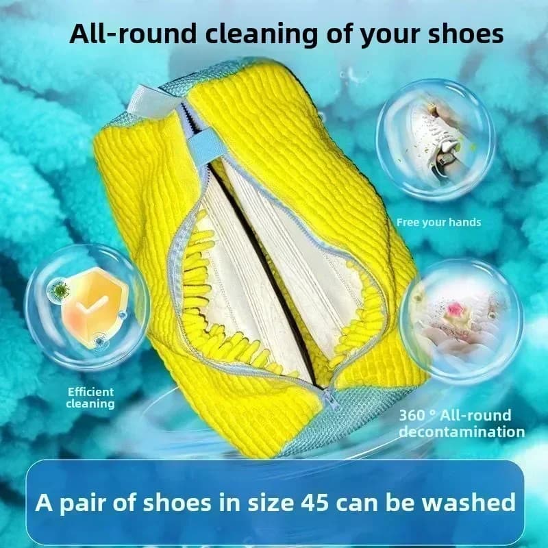 1-4PCS Seamless Shoe Bag Storage Polyester Fiber Lazy Person's Essential Cross-Border Bestseller Bag for Cleaning And Organizing
