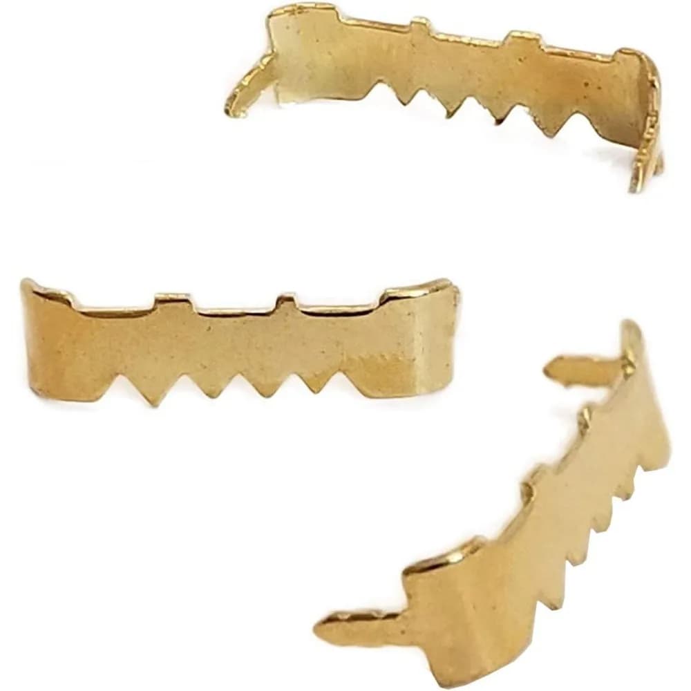 50pcs Saw Tooth Sawtooth Furniture Corner Edge Fixed Picture Frame Hanger Hanging Photo Painting Mirror Hook No Nail Screw 1inch