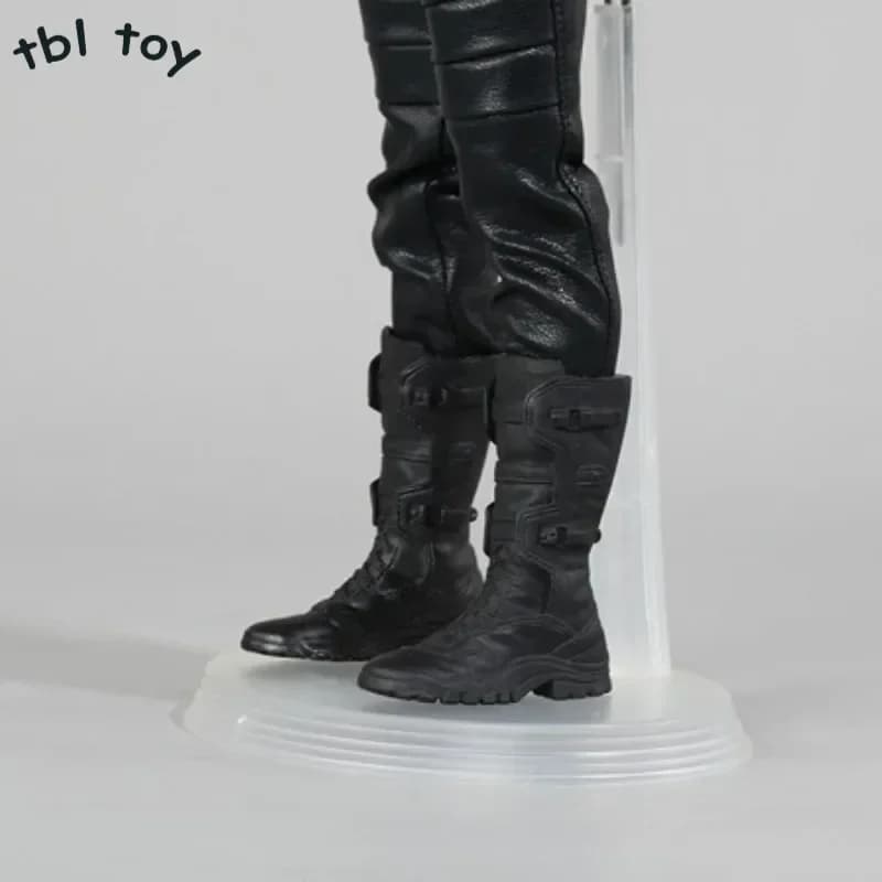 1/6 Bilancia Soldato Maschile Bambola Nero Stivali Da Combattimento Dritto Scarpe Cave Modello per 12 Pollici Action Toy Figure Piedi Staccabili Corpo