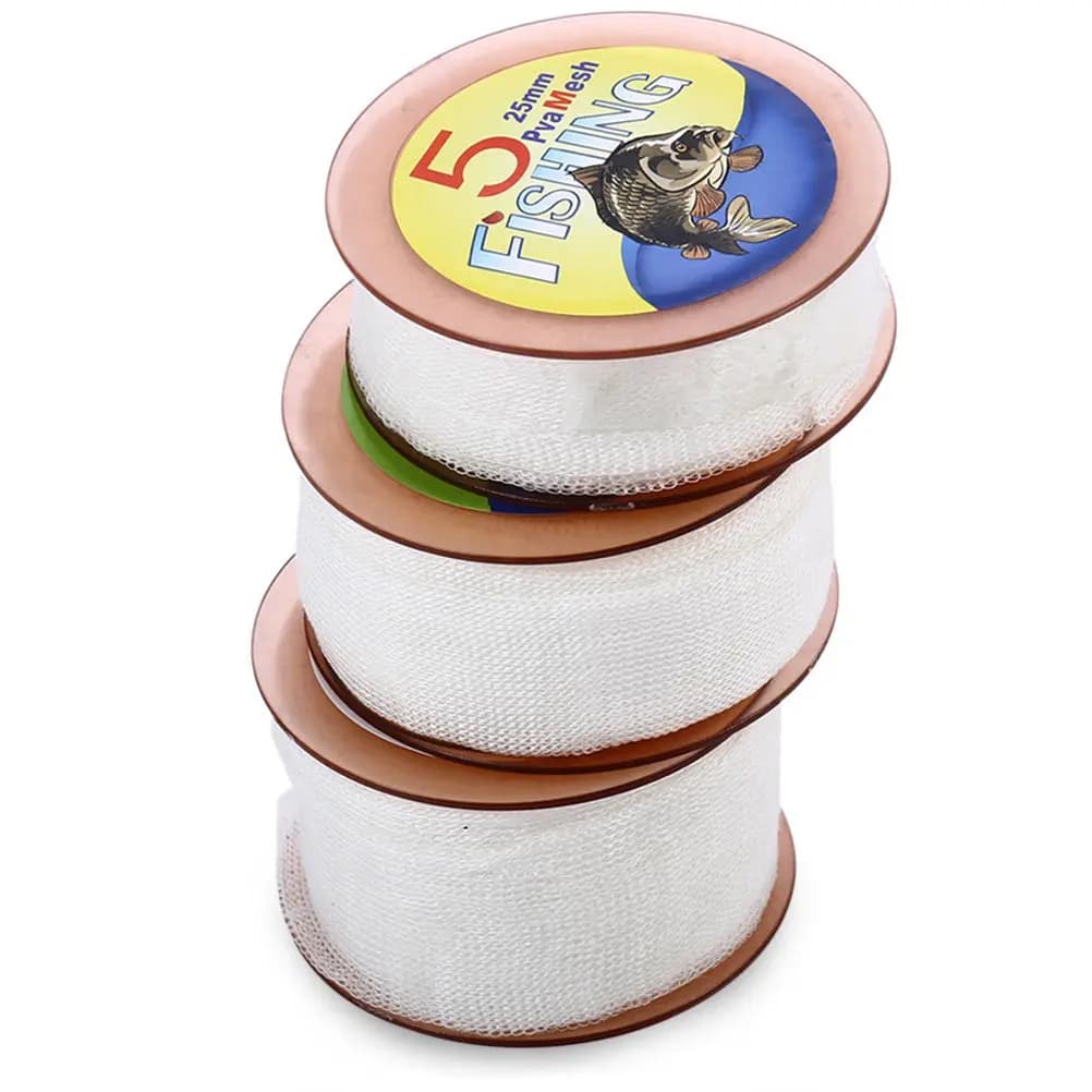 Rete da Pesca in PVA Premium 5M, Solubile in Acqua, per Esche da Carpa, Dissoluzione Rapida in Acqua Fredda, 25Mm 37Mm, Ecologica
