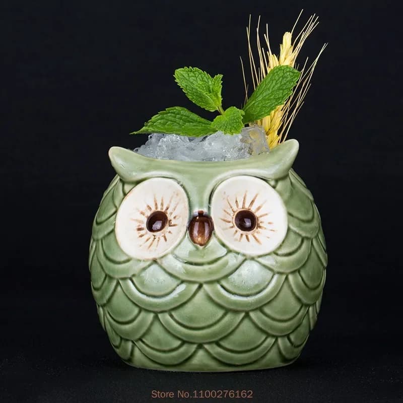 1pc creativo in ceramica Tiki bicchiere da vino bicchiere da cocktail bicchieri da birra tazza da vino tazza bicchieri
