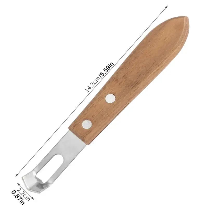 1 Piece Anti-rust Kitchen Knife with Wood Handle, Stainless Steel Pelapatate, Corrosion Resistant, Ecological