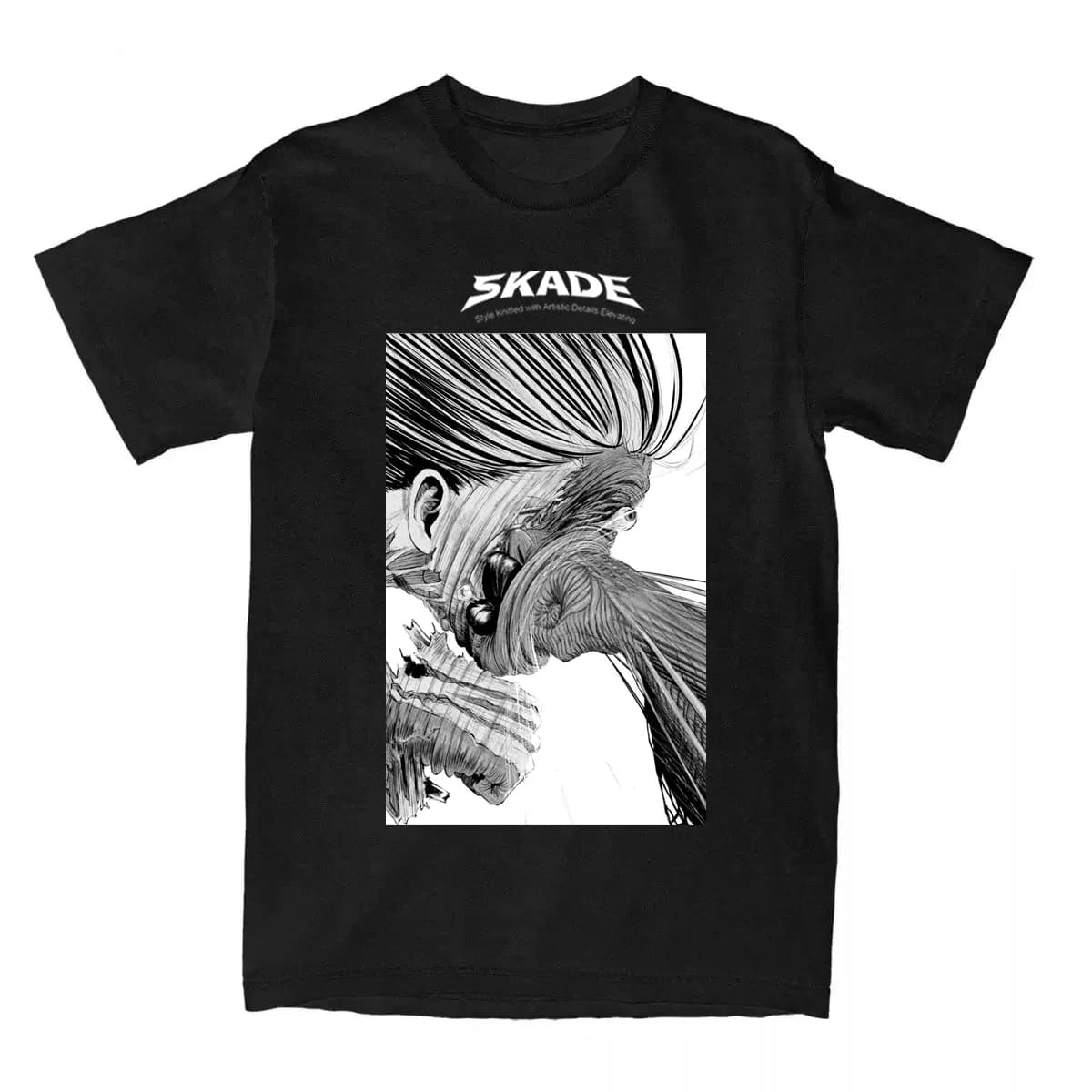 2025 Estate Vendita Calda Allentato T-shirt a maniche corte Casual Marchio di Lusso Skade Tendenza T-shirt per Uomini e Donne Grafica Harajuku Magliette e camicette