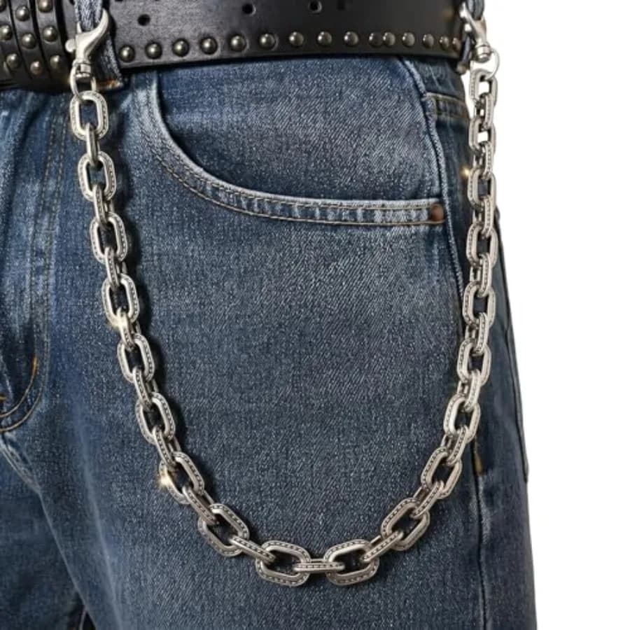 Wallet Chain and Pants Chain, Heavy-Duty Clothing Accessory