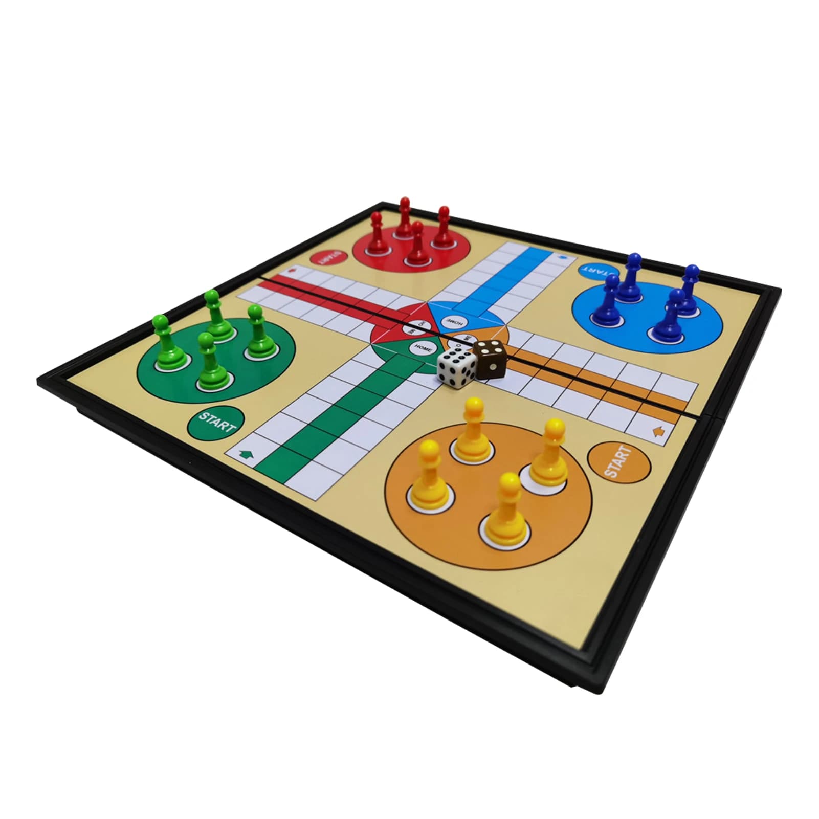 Giochi da tavolo Ludo magnetici portatili Gioco di volo pieghevole Scacchi volanti Intrattenimento Regalo educativo per bambini