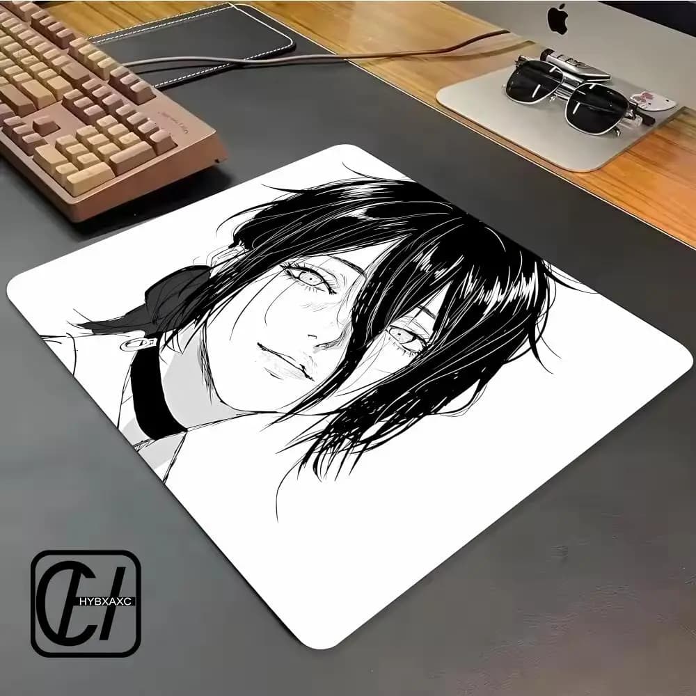 Tappetino per mouse Reze Chainsaw Man, tappetino da gioco, tappetini da scrivania, accessori da gaming, parti per PC, tappetino per mouse di piccole dimensioni, tappetino da scrivania, tappeto HYB XXC