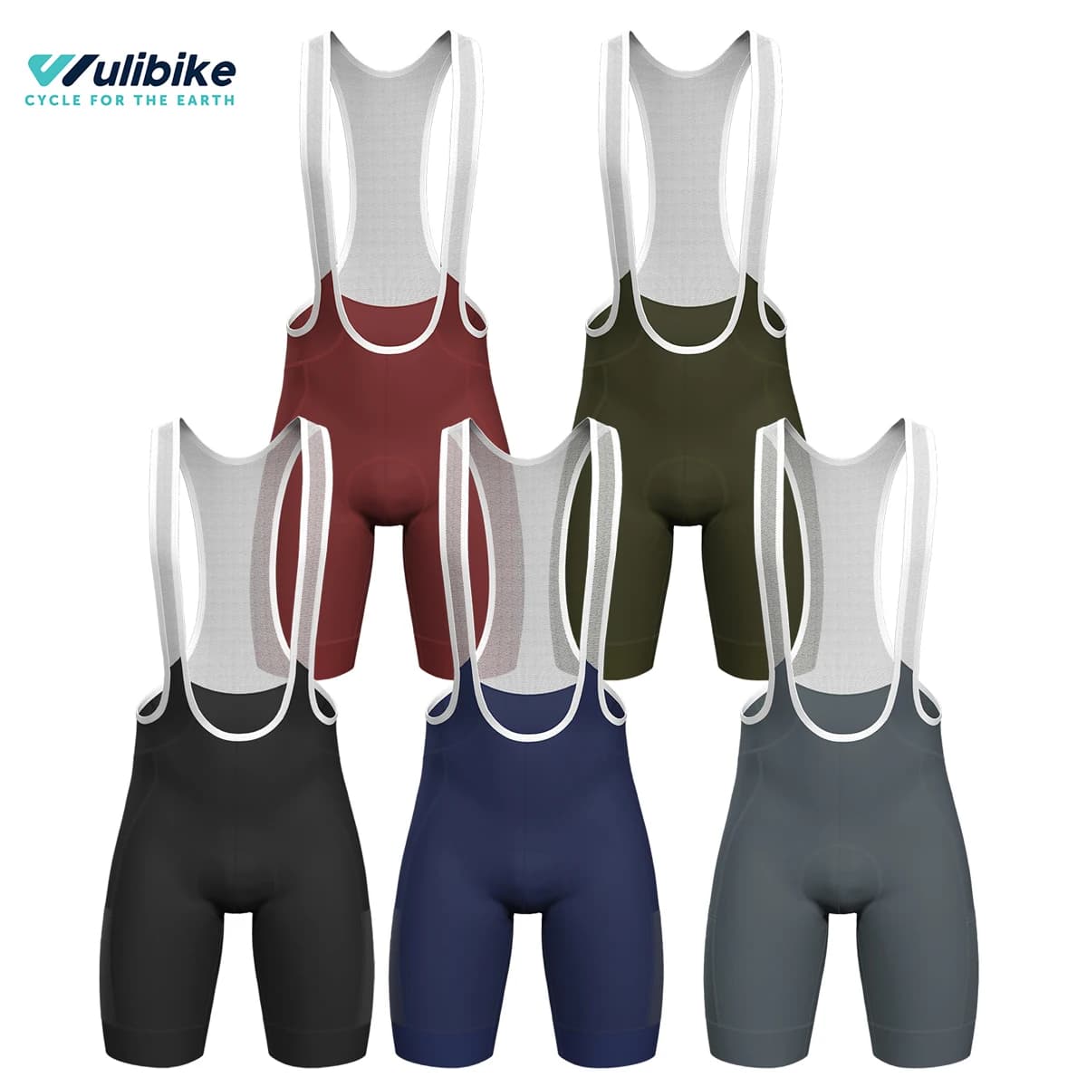 2025 Pantaloncini con bretelle da ciclismo da uomo con pantaloncini multitasche con tracolla Pantaloni estivi da bici da strada Pantaloncini con bretelle da bicicletta Pro Team