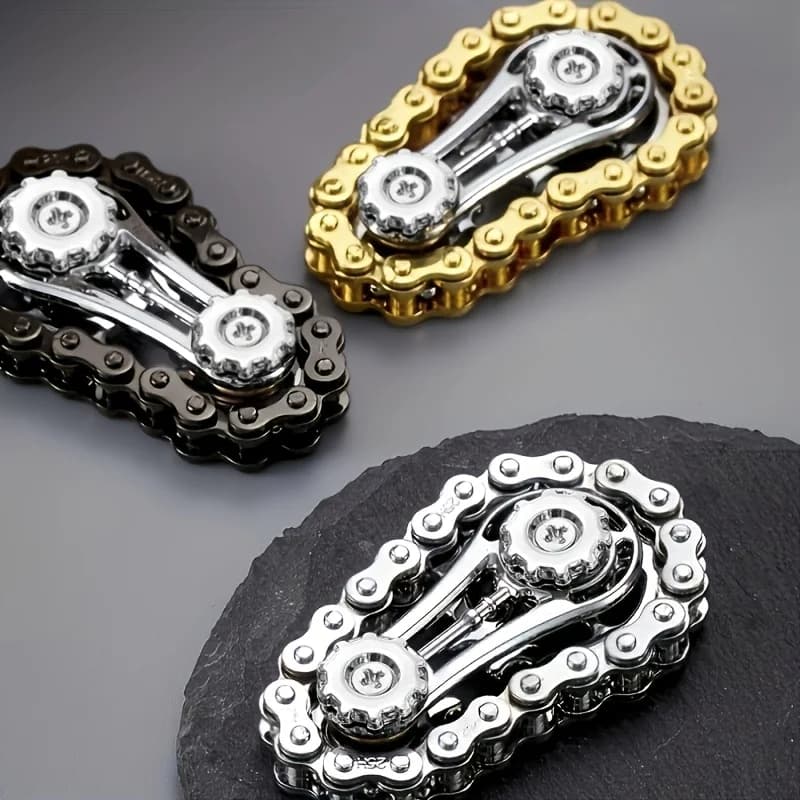1 pz Fidget Spinner in Metallo per Adulti, Giocattolo da Scrivania per Alleviare lo Stress e Migliorare la Concentrazione, Hand Spinner, Antistress, per Ufficio