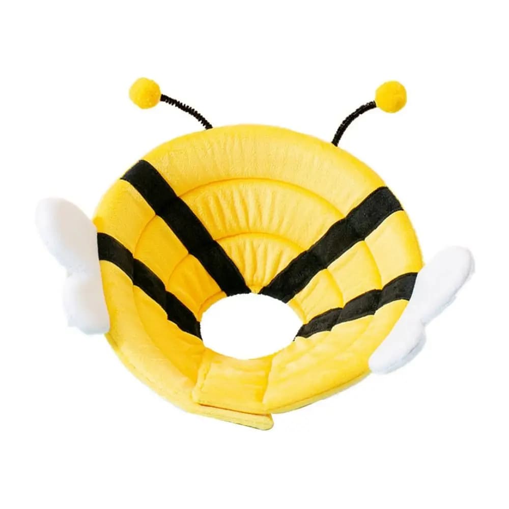 Soft Bee Shape Cat Recovery Collar Adjustable Anti-licking Cat Elizabethan Collar Anti-biting Cotton Dog Elizabeth Circle