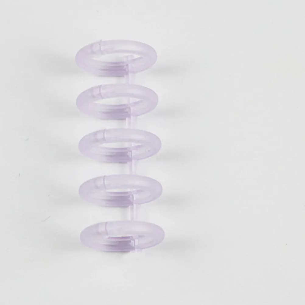 30 Pezzi Anelli di Rilegatura in Plastica Colorati di Ricambio per Quaderni a Fogli Mobili, Pagine di Agende, Rilegatura Scrapbook, Flessibili e Pratici