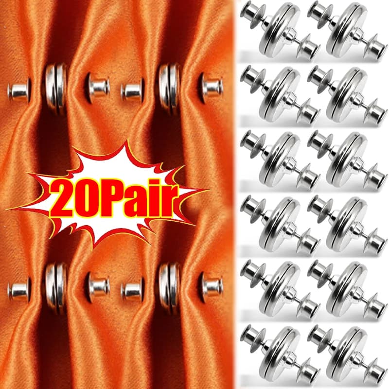2/40x Magnetic Tent Clip Magnetic Clasp for Double-sided Suction Tent Light Loss Closed for Bedroom