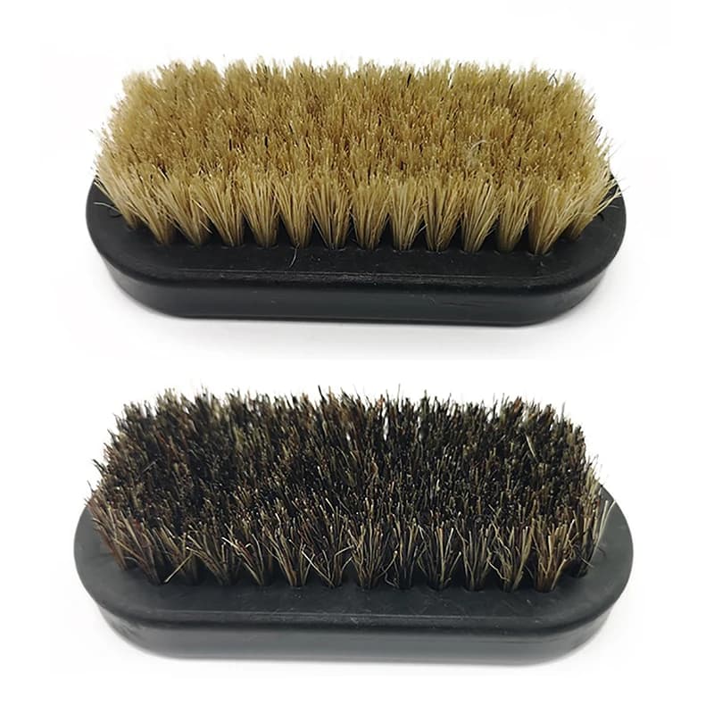 Nuova Spazzola per Lucidatura Scarpe in Pelle, 1 Pezzo, con Setole Morbide in Pelo di Maiale, Strumento per Pulizia e Lucidatura, Spazzola per Pulire e Lucidare Stivali in Pelle Nubuck