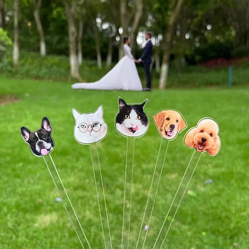 Bevanda per animali domestici personalizzata Stir Souvenir per battesimo Regalo di nozze Decorazione da tavolo Acrilico Party Drink Stirs Agitatori per cocktail personalizzati