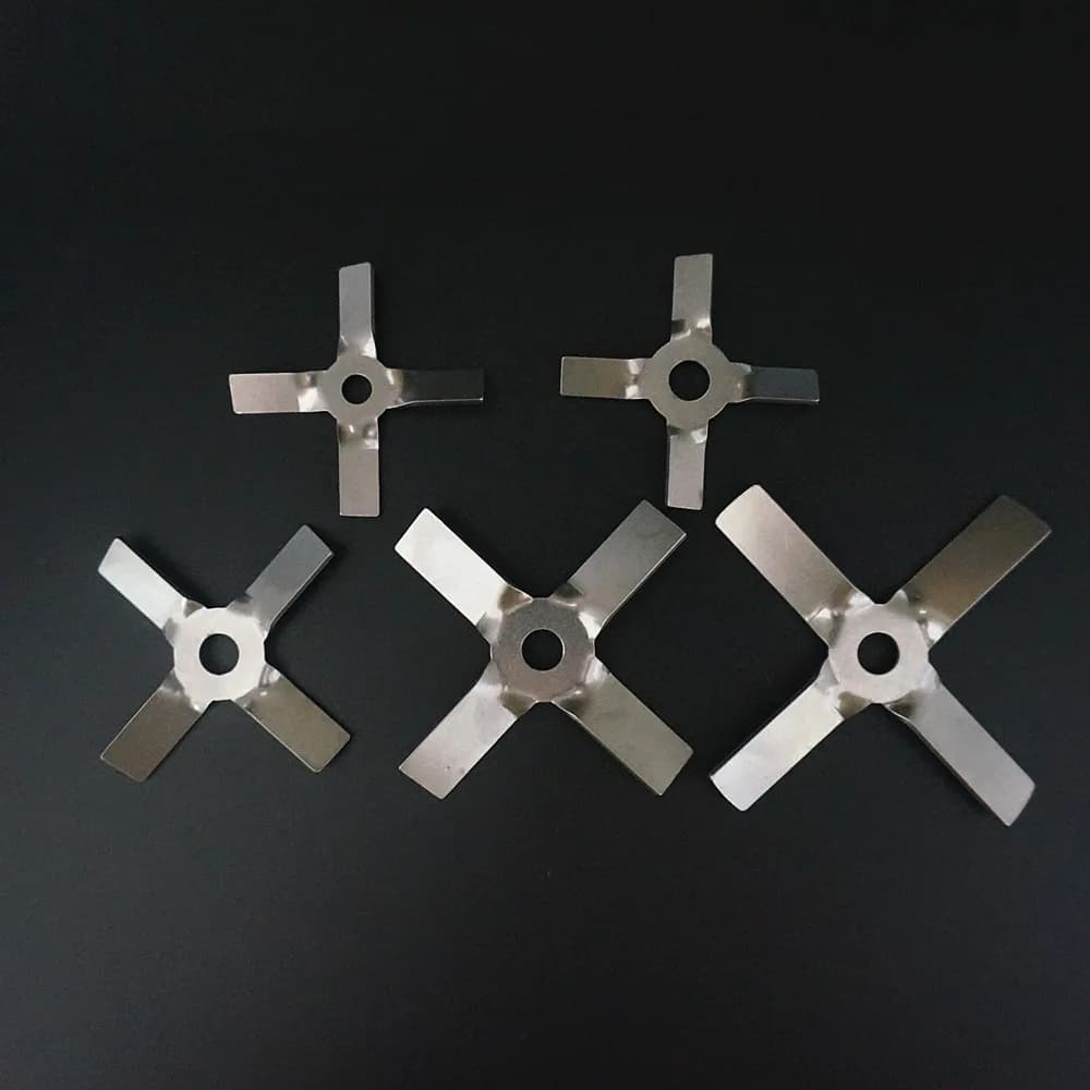 1 pz laboratorio in acciaio inox DIA40mm a 100mm elica a quattro pale, pala a croce per laboratorio agitatore mixer frullatore macchina