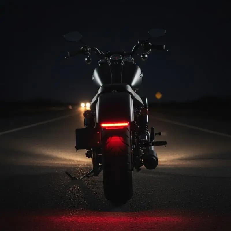 1Pcs Decorative Lamp Universal Mini 12V Motorcycle Rear Brake LED Tail Stop Light For Dirt Bike Motorbike License Plate Light