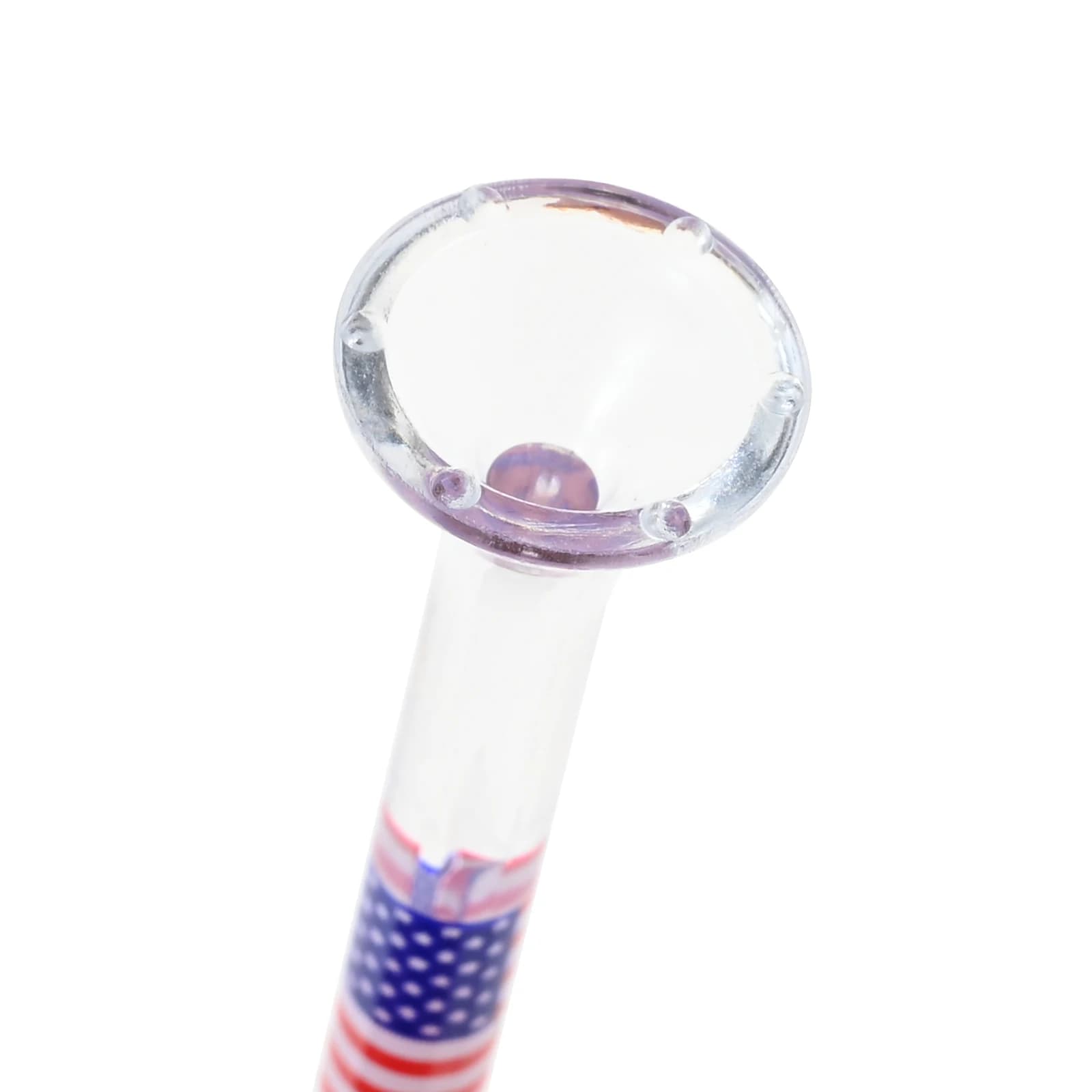 100 Pz 83mm Golf Tees Infrangibile Riduce l'attrito Creativo USA Bandiera Americana Modello di Plastica Trasparente Tee Golf Forniture