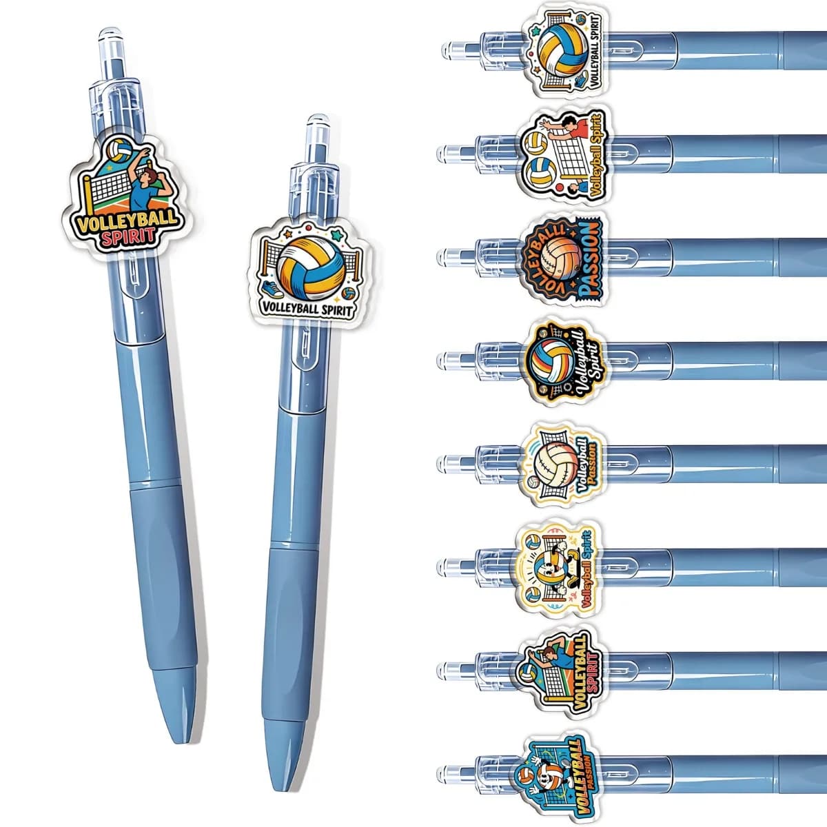 Set di 8/16 Penne a Sfera a Tema Pallavolo, Strumenti di Scrittura Creativi per Studenti, Penne Regalo per Amici, Idee Regalo di Compleanno