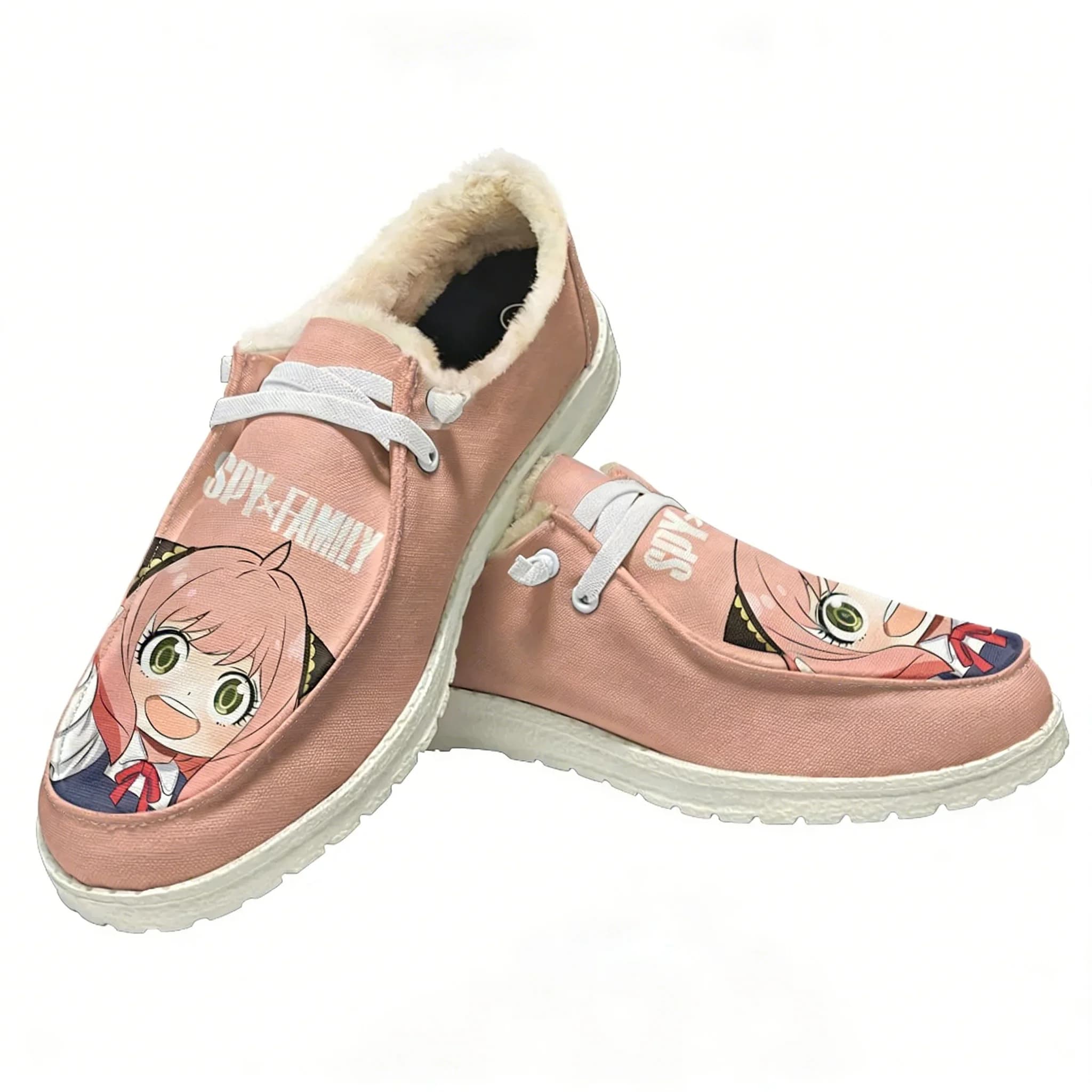 SPY×FAMILY Scarpe casual in peluche, scarpe piatte da uomo e da donna, traspiranti, casual, per interni ed esterni, calzature leggere, scarpe personalizzate per coppia