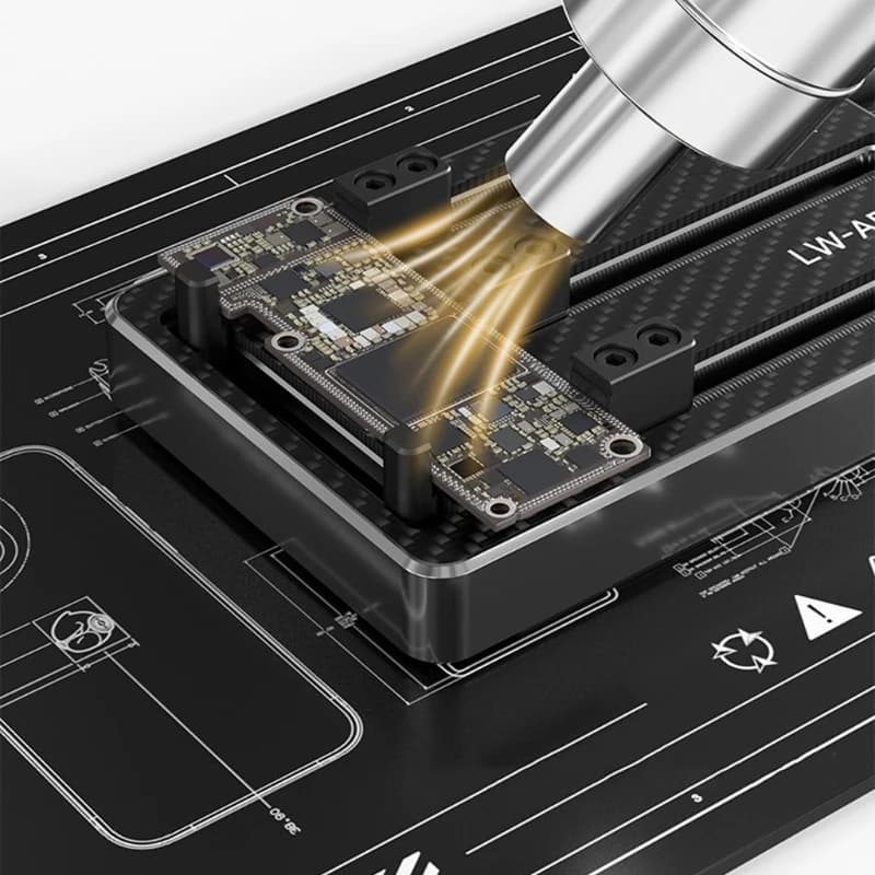 Tappetini per riparazioni elettroniche resistenti calore con superfici in silicone antiaderente Aree lavoro impermeabili