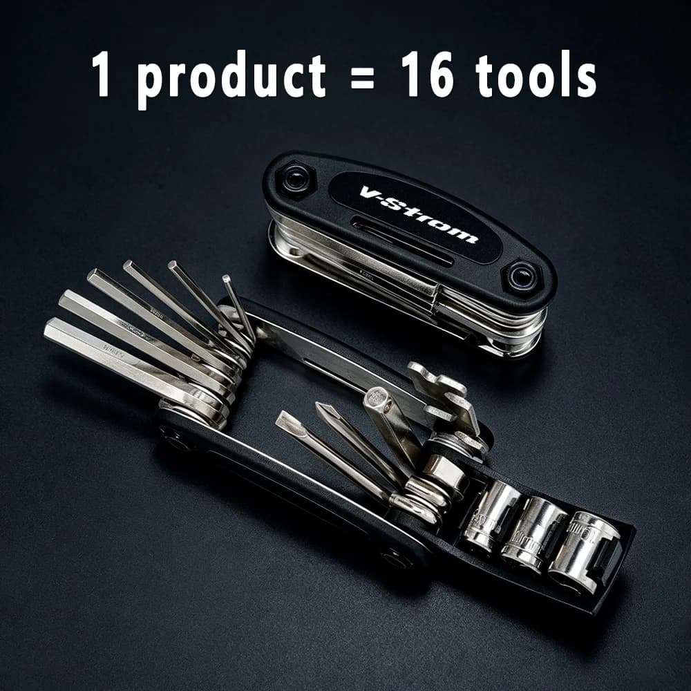For Suzuki V-Strom 250 650 1000 1050 XT V Strom VStrom 800DE DL650 Portable Socket Wrench Folding Repair Tool Set Screwdriver