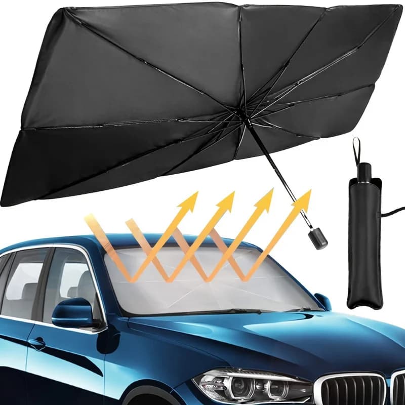 Parasole per auto pieghevole Copertura per parabrezza Protezione UV Isolamento termico Installazione semplice per auto Camion SUV