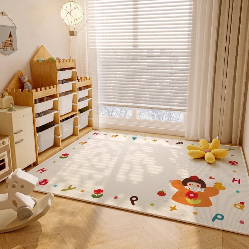 Tappeti stile cartone animato per soggiorno Ampia area Arredamento camera da letto Tappeto per ragazza Salotto lavabile Tappetino morbido Tappeto antiscivolo per bambini