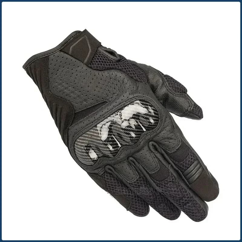 Alpine Motos Gp Racing Gloves Air V2 Vented Leather Gloves Drop Resistance Touch Screen Carbon Fibre Guantes Luvas