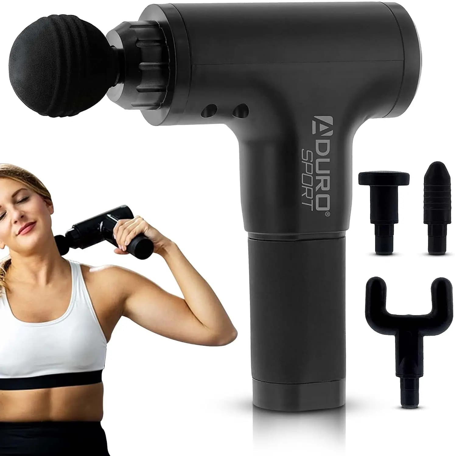 Deep Tissue Percussion Massage Gun for Muscle Recovery, Handheld Electric Massager for Athletes, Portable Pain Relief for Back Neck Shoulder