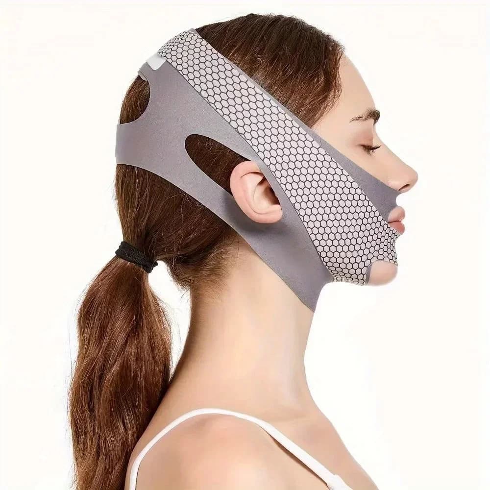 1pc Viso Slimming Benda V Line Face Shaper Lifting Belt Anti Rugs Massage Face Strap Double Mesh Reducer Face Care Tools