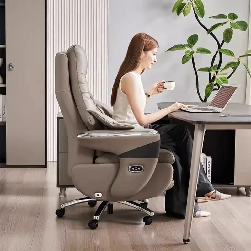 Sedie da ufficio multifunzionali in vera pelle, design moderno ed elegante, sedia da gaming di lusso, chaise longue ergonomica, mobili da ufficio.