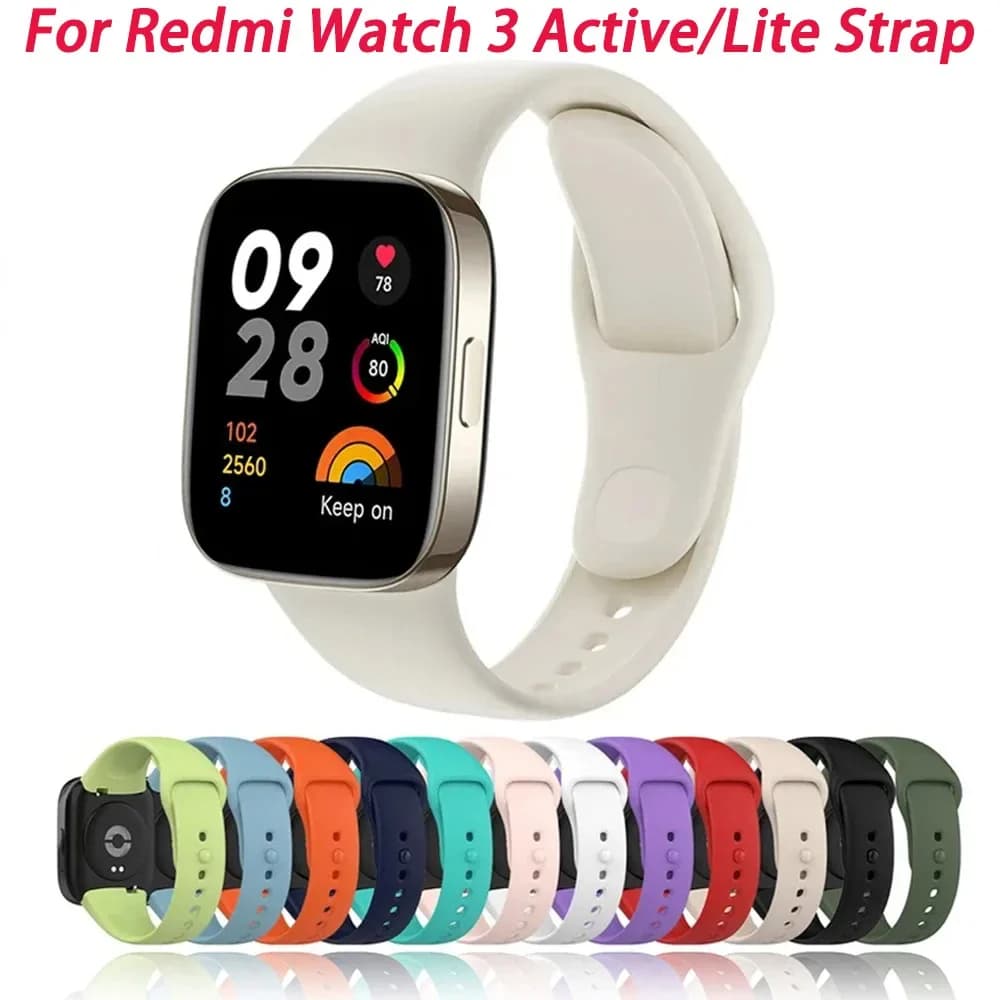 Nuovo cinturino in Silicone per Redmi Watch 3 Active Lite Soft TPU sostituzione braccialetto sportivo Smartwatch Wristband Correa