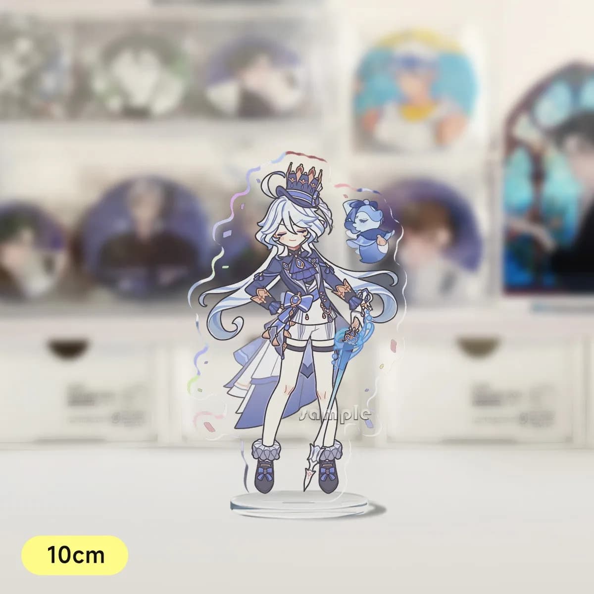 Anime Genshin Impact Double-sided Acrylic Standee‌ Key Ring Keychain Furina Kachina Bag Charm Desktop Ornament Xmas Gift Game