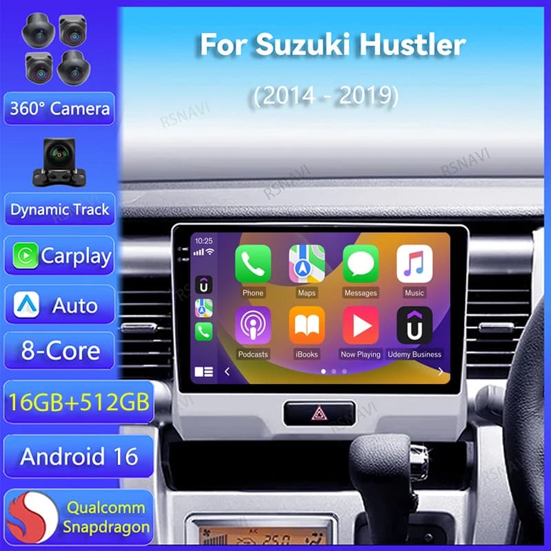Android 15 Carplay Auto Per Suzuki Hustler 2014 2015 - 2019 Autoradio Navigazione GPS 2Din DSP Video Stereo Lettore 360 Macchina Fotografica BT