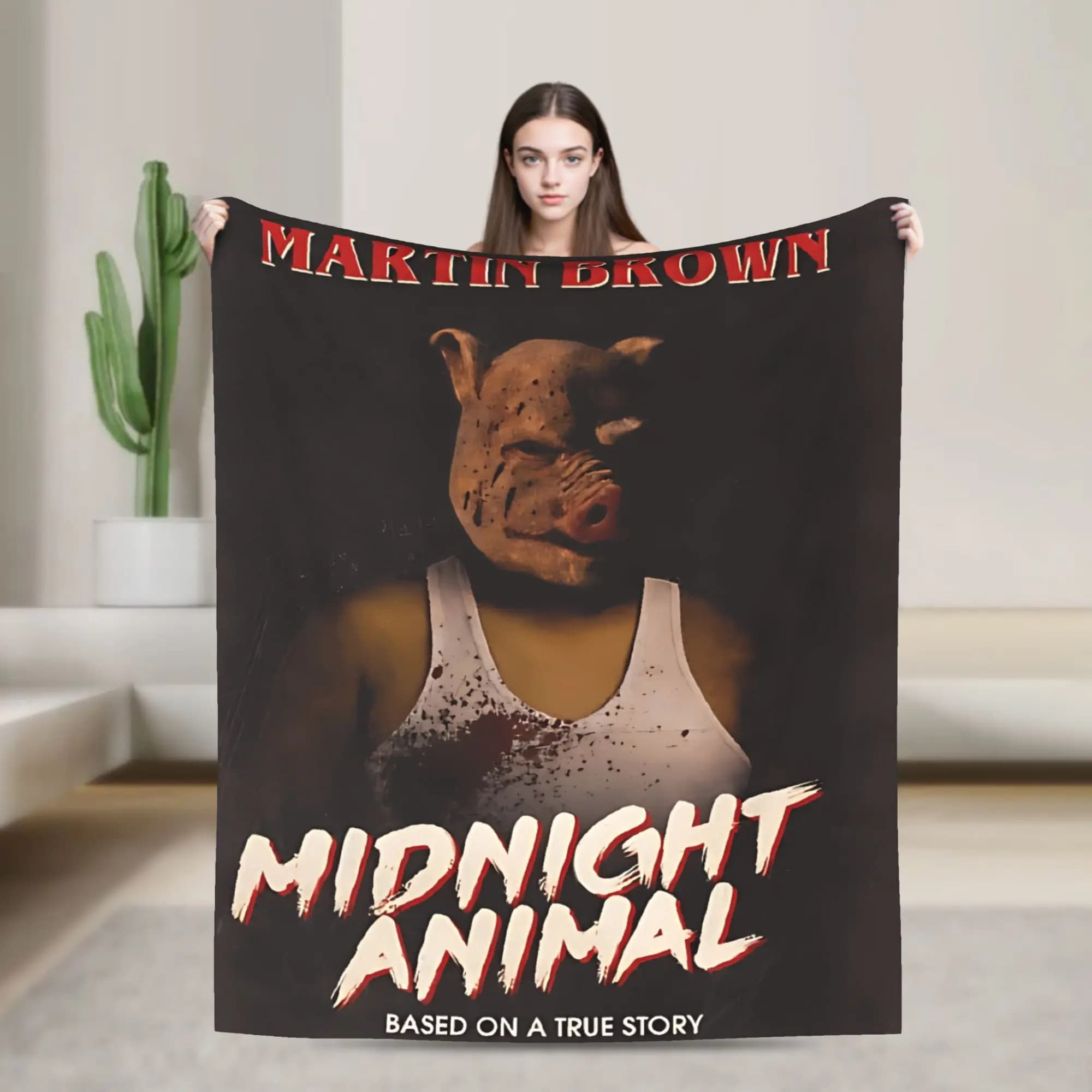 Hotline Miami Midnight Animal Flannel Blanket Warm Throw Blanket for Couch Bed Airplane Travel Fluffy Bedspread Sofa Bed Cover