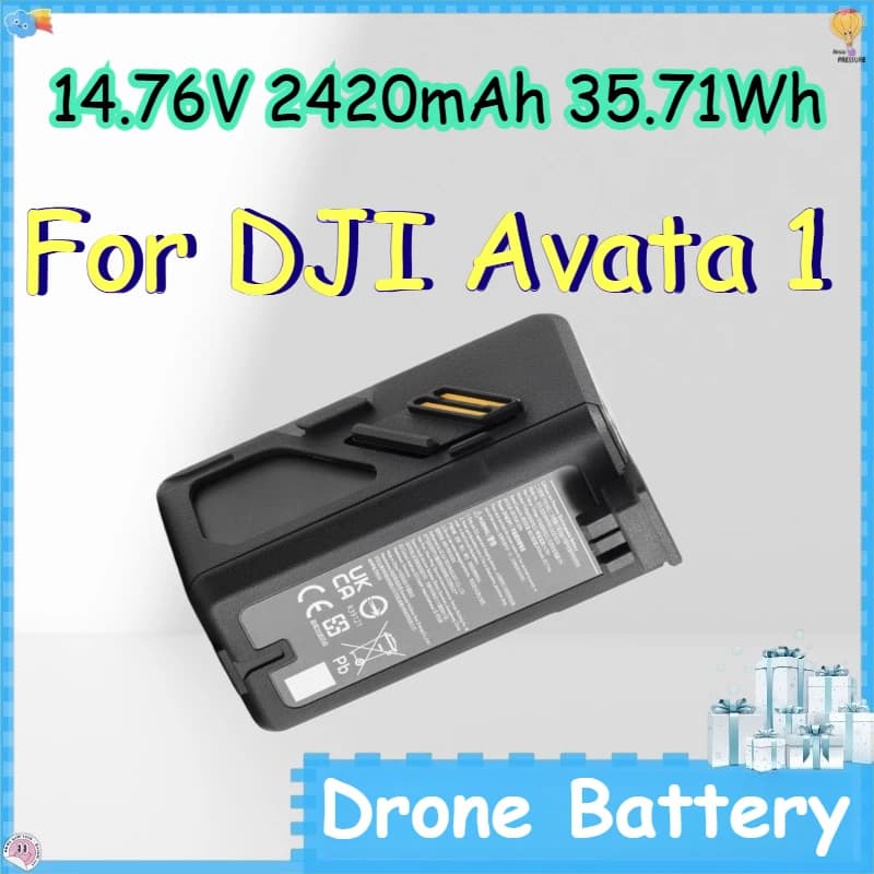 Batteria per Drone 14.76V 2420mAh 35.71Wh per DJI Avata 1, Batteria di Volo Intelligente per Drone
