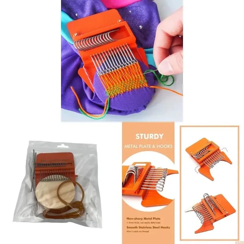 Mini Weaving Machine Darning Speedweve Manual Patch Repairing Tool for Jeans Socks Clothes Portable Mending Loom sewing supplies